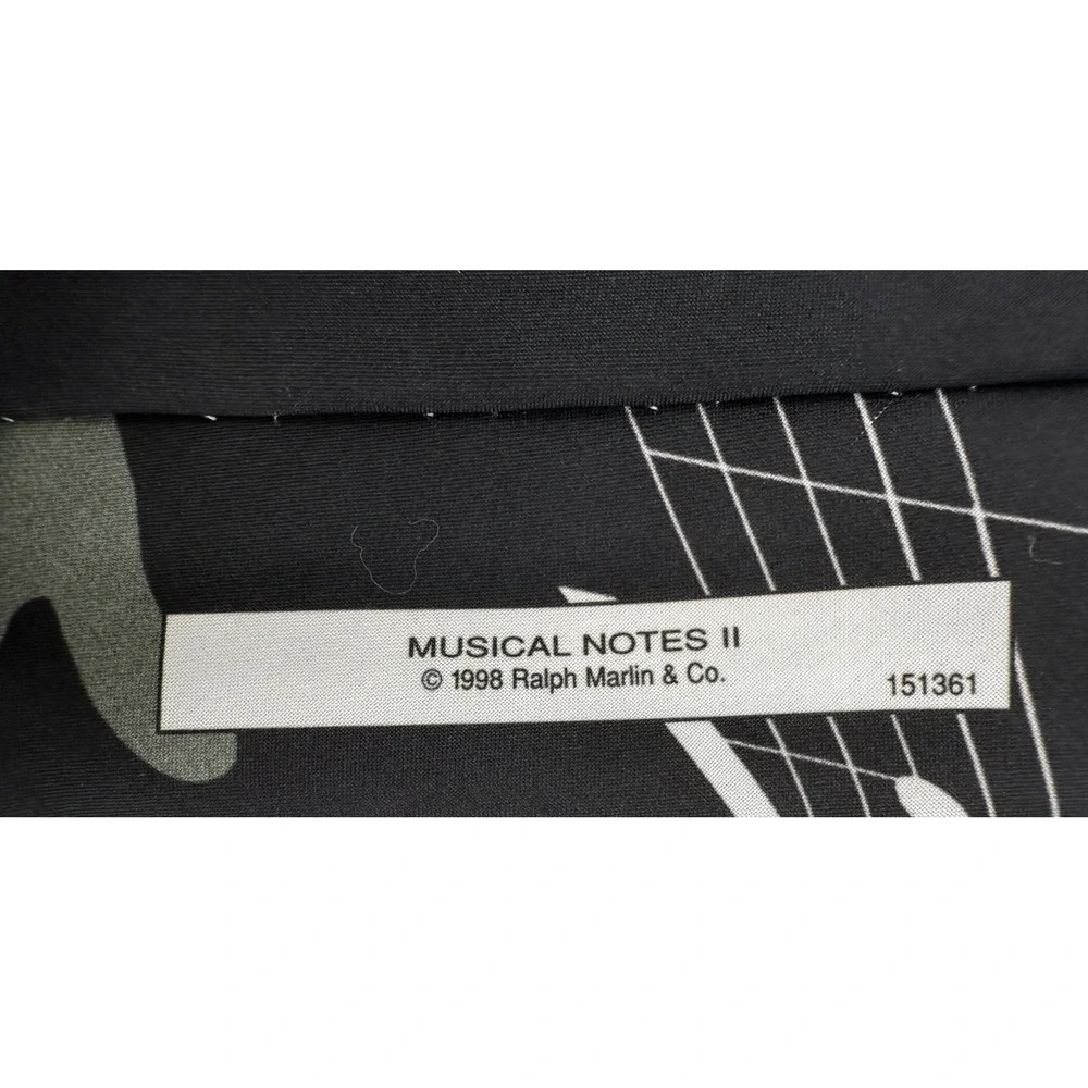 Ralph Marlin Musical Notes II 1998 Novelty Men's Multicolor Neck Tie
